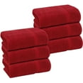 thumbnail image 1 of GOLD TEXTILES Premium Bath Towels 24x50 - Red Pack of 6 | Soft, Absorbent, 100% Cotton Towels for Home & Spa, 1 of 7