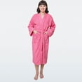 thumbnail image 1 of GOLD TEXTILES Premium Terry Cloth Robes for Women Lightweight Long Bathrobe, Adjustable Towel Robe Belt with Collar Small Long Rose Pack of 1, 1 of 5