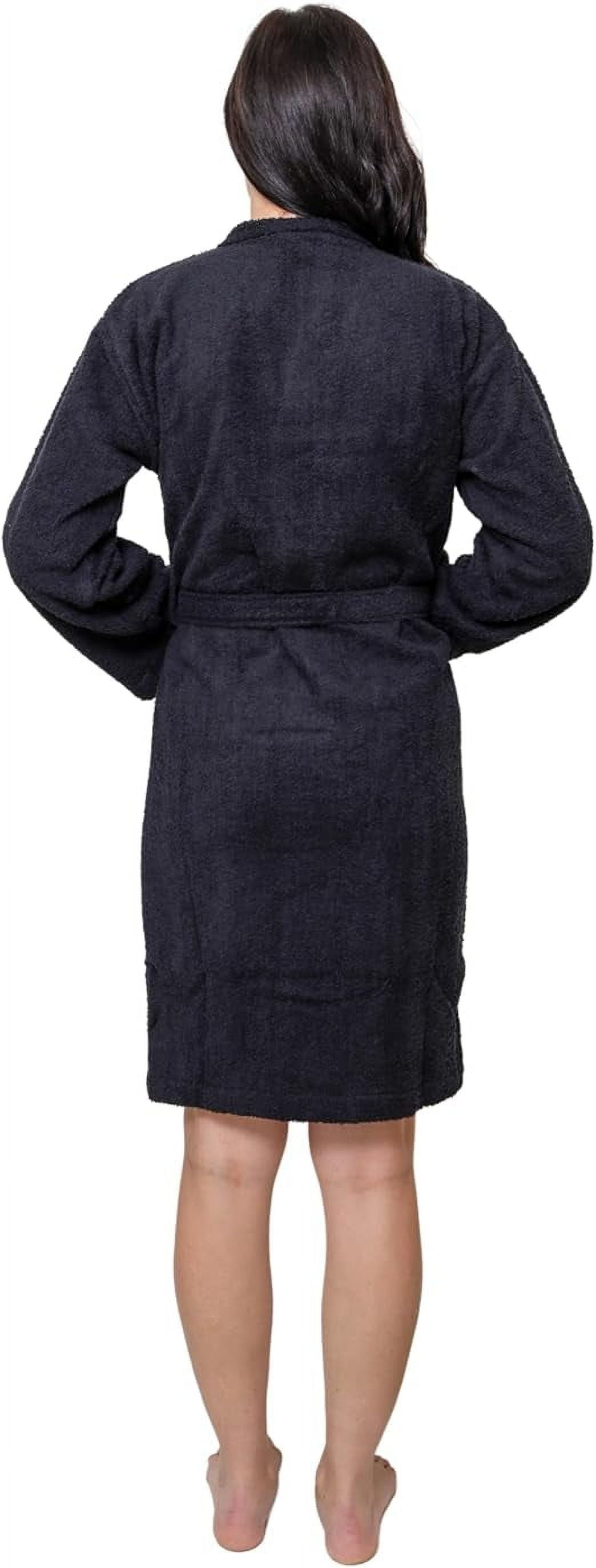 GOLD TEXTILES Premium Terry Cloth Robes for Women Lightweight Short ...