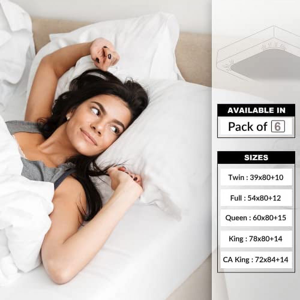 Soleil D'Ocre Percale White Fitted Sheet – 140x190 Cm, Polycotton Blend, 70 Thread Count