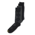 thumbnail image 1 of GOLD TOE 4 Pack Navy Assorted Moisture Control Casual Crew Socks 6-12.5, 1 of 2