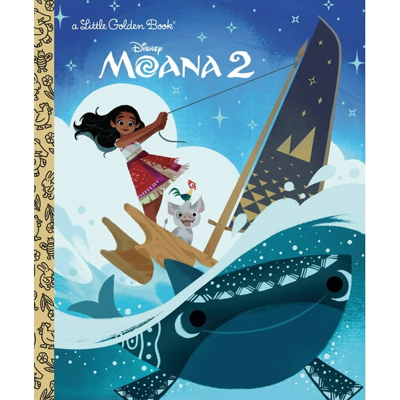 Disney Moana 2 Little Golden Book (Hardcover)