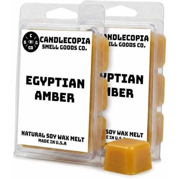 GOLDEN- Egyptian Amber Scented Wax Melts, 2-Pack, 12 Cubes, 6.4 oz