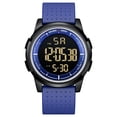 thumbnail image 1 of GOLDEN HOUR Ultra-Thin Minimalist Sports Waterproof Digital Watches Men with Wide-Angle Display Rubber Strap Wrist Watch for Men Women, 1 of 8