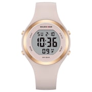 Waterproof Sport Women's Digital Chronograph Silicone Strap Watch