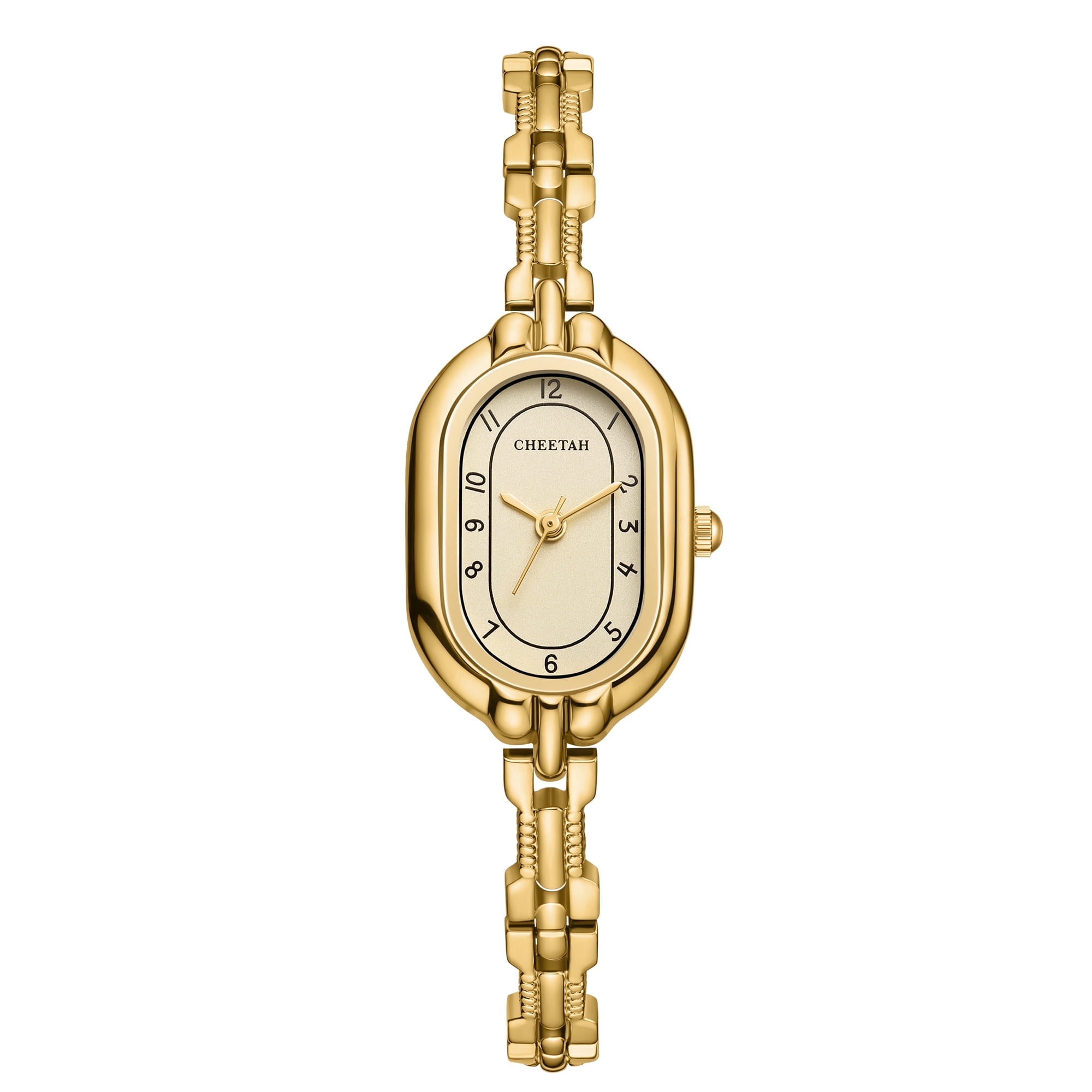 CHEETAH Women's Bangle Watch Small Vintage Bracelet, Easy Read Numeral Dial Waterproof