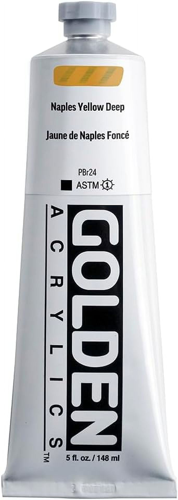 GOLDEN Heavy Body s, Naples Yellow Deep, 5 fl. oz. / 148 ml Tube
