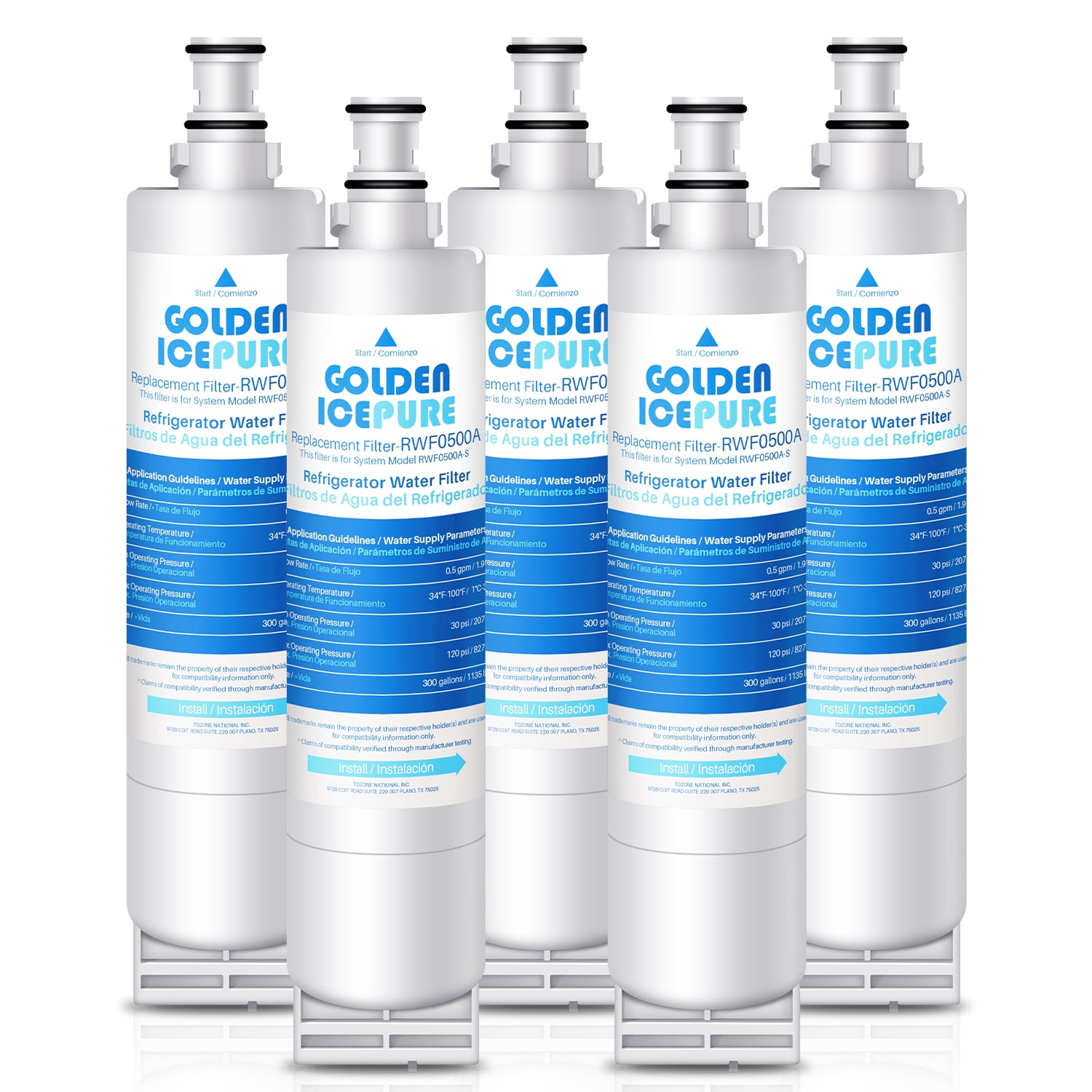 GOLDEN ICEPURE 4396508 Replacement for Whirlpool 4396510, EDR5RXD1