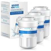 GOLDEN ICEPURE MWF Refrigerator Water Filter Replacement for GE SmartWater MWFA, 2PACK, GWF, GWFA, RWF0600A, FMG-1, WFC1201, GSE25GSHECSS, PC75009, 197D6321P006, Kenmore 9991, PC83879,3PACK
