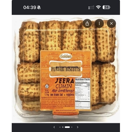 GOLDEN JEERA PUNJABI BISCUITS 680GM (PACK OF 1)