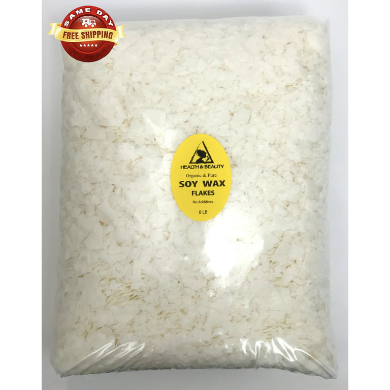GOLDEN SOY AKOSOY WAX FLAKES ORGANIC VEGAN PASTILLES FOR CANDLE MAKING  NATURAL 100% PURE 8 LB