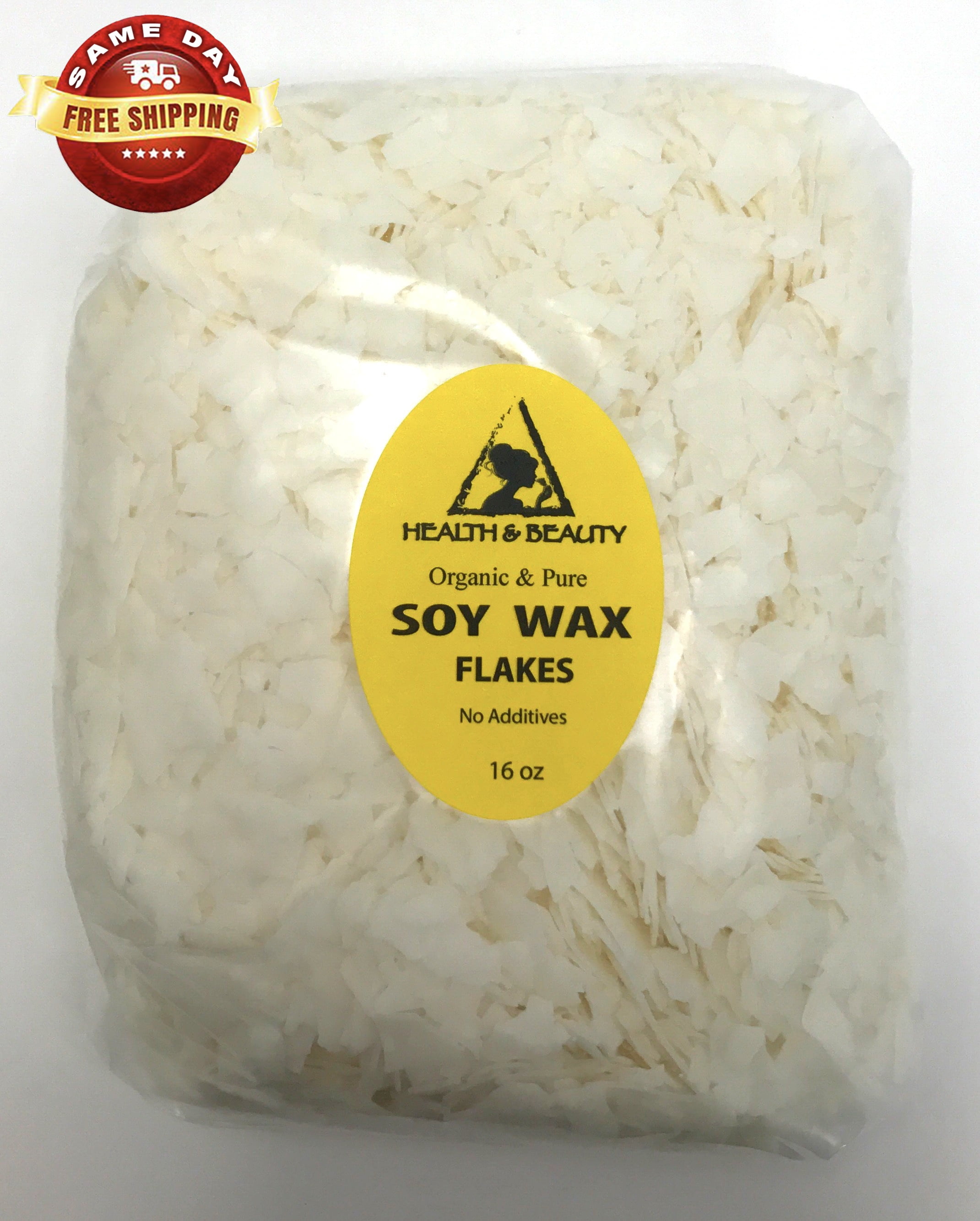 GOLDEN SOY AKOSOY WAX FLAKES ORGANIC VEGAN PASTILLES FOR CANDLE MAKING  NATURAL PURE 16 OZ 1 LB