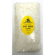 GOLDEN SOY AKOSOY WAX FLAKES ORGANIC VEGAN PASTILLES FOR CANDLE MAKING NATURAL PURE by H&B OILS CENTER 12 OZ