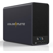 GOLDENMATE 2000VA/1600W Lithium UPS Battery Backup and Surge Protector, Backup Battery Power Supply with LiFePO4 Batteries460Wh, AVR, Line Interactive Sinewave UPS System, 8 Ports, LCD Screen, Gray