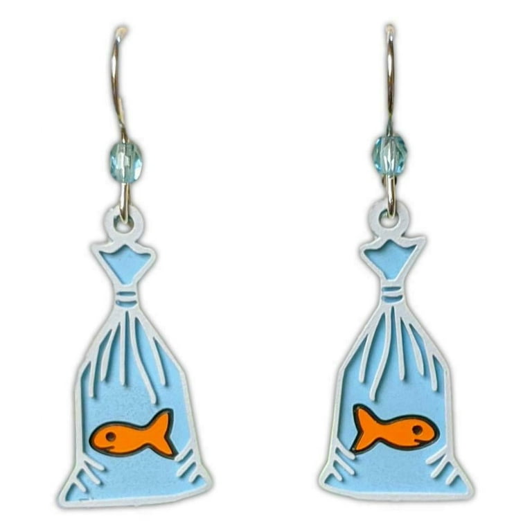 Goldfish in outlet bag earrings