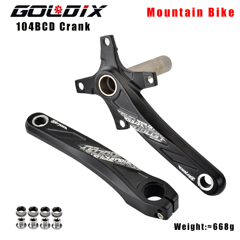GOLDIX 104BCD Wide & Narrow Tooth Mountain Bike Parts Crankset 170