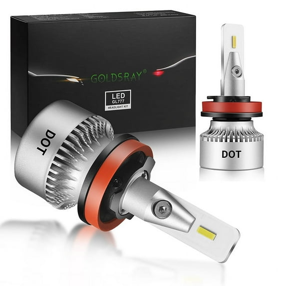 Goldsray H11 H8 H9 White LED Automotive Bulb 2 Pack