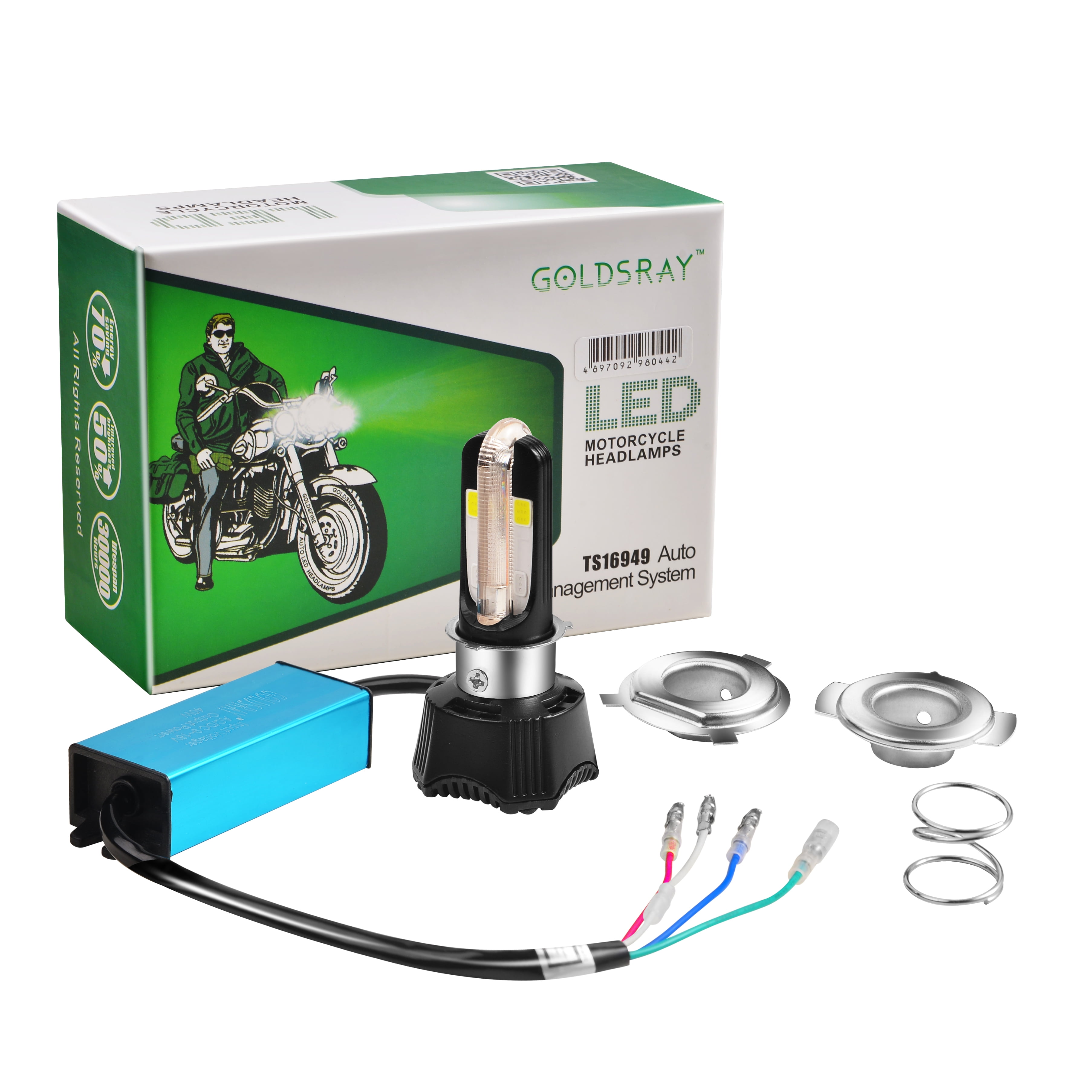 Ba20d Socket GOLDSRAY H4 P15D25-1 S2/BA20D Universal Socket Motorcycle Headlight ...