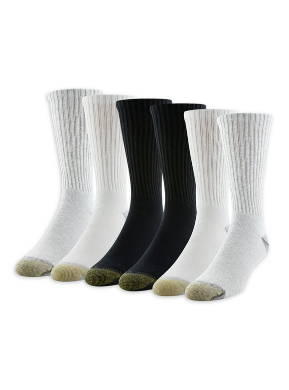 Edition Men's Classic Sport Cushion Crew Socks, 6-Pack