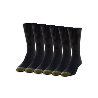 GOLDTOE Edition Men's Classic Sport Cushion Crew Socks, 6-Pack