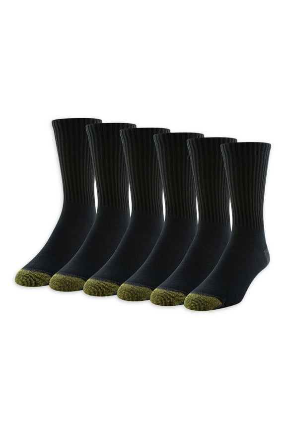 Edition Men's Classic Sport Cushion Short Crew Socks, 6-Pack