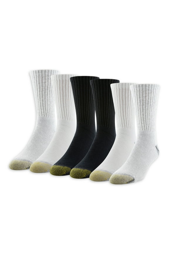 Edition Men's Classic Sport Cushion Short Crew Socks, 6-Pack
