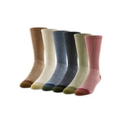 GOLDTOE Edition Men's Hiker Cushion Crew Socks, 6-Pack