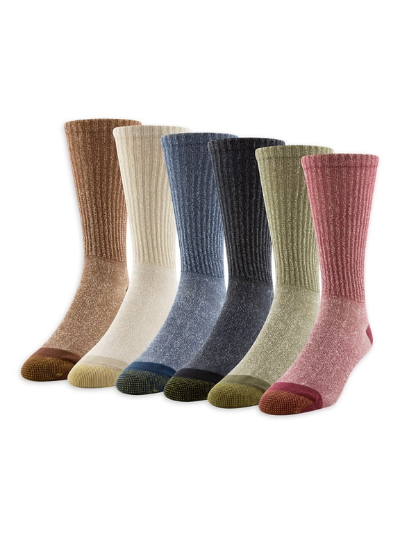 Edition Men's Hiker Cushion Crew Socks, 6-Pack