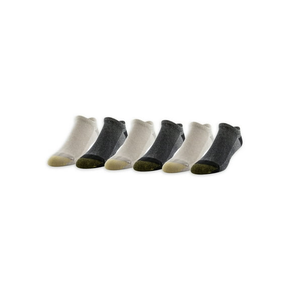 GOLDTOE Edition Men's Hiker Cushion No Show Socks, 6-Pack