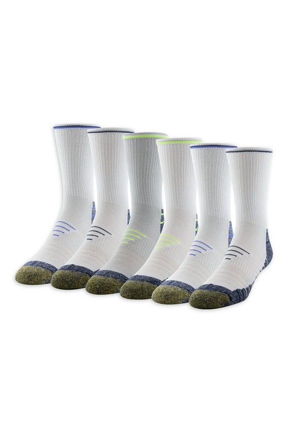 Edition Men's ProSport Cushion Max Short Crew Socks, 6-Pack