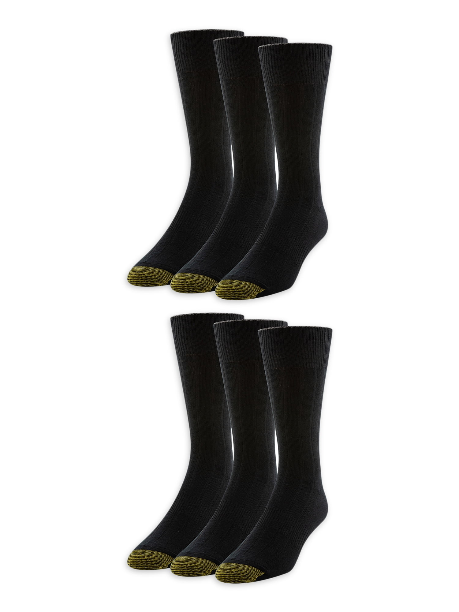 GOLDTOE Edition Men's Ribbed Dress Crew Socks, 6-Pack - Walmart.com GOLDTOE Edition Men's Ribbed Dress Crew Socks, 6-Pack - Walmart.com