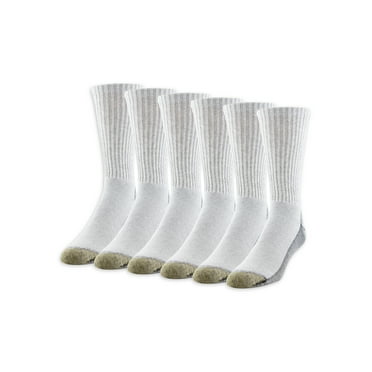 GOLDTOE Edition Men's Utility Cushion Crew Socks, 6 Pairs