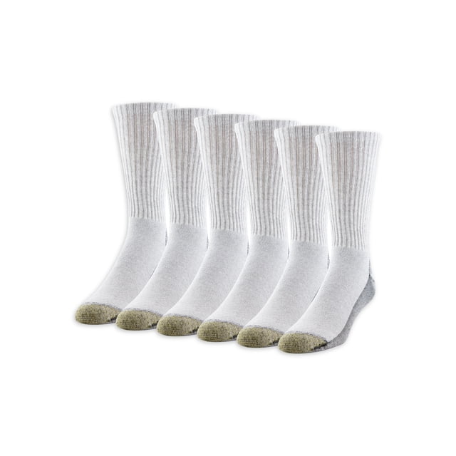 GOLDTOE Edition Men's Utility Cushion Crew Socks, 6 Pairs