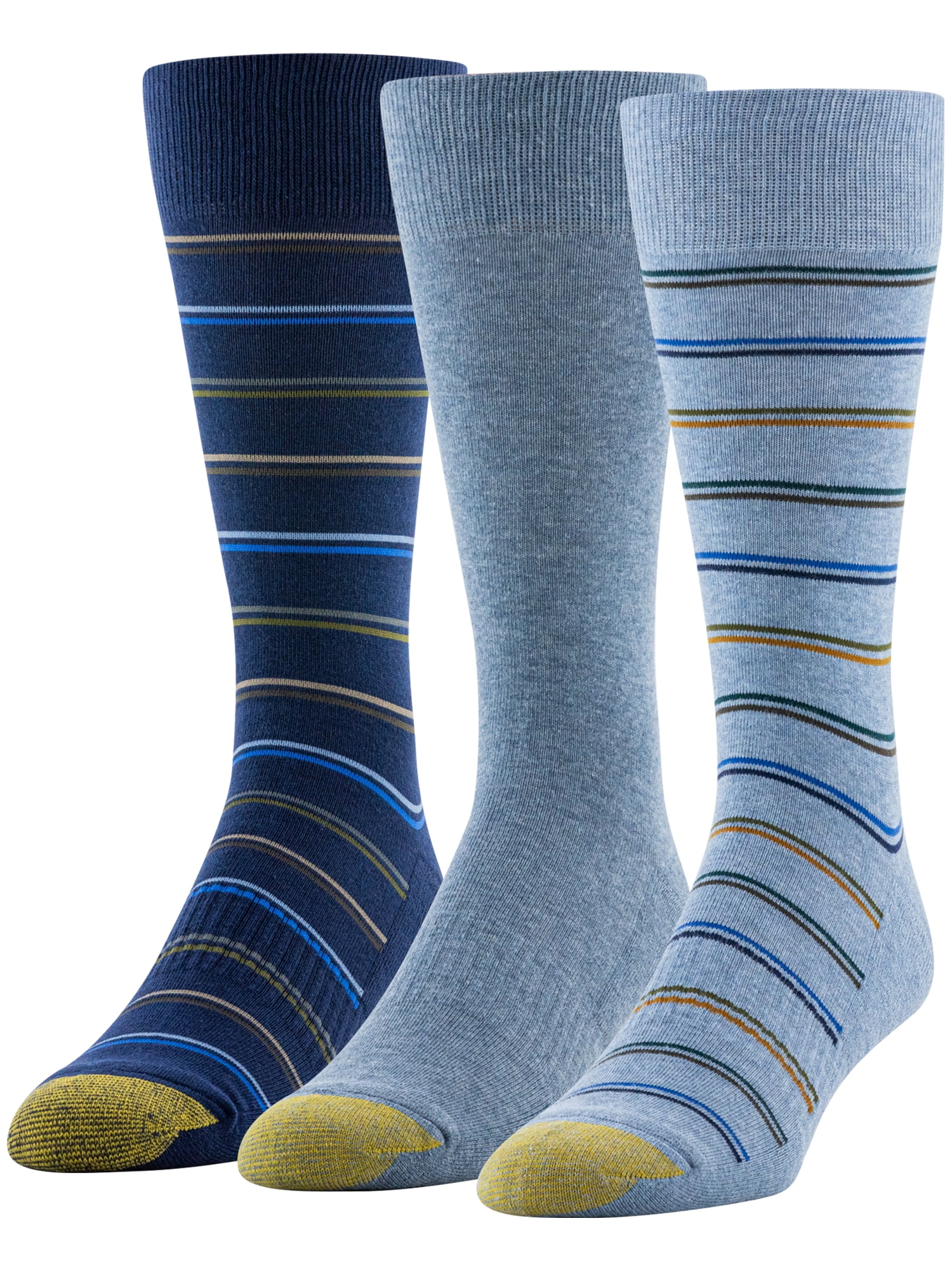 GOLDTOE Edition Mens Comfort Dress Crew Socks, 3-Pack - Walmart.com