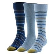 GOLDTOE Edition Mens Comfort Dress Crew Socks, 3-Pack