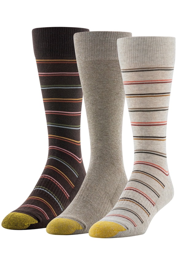 Edition Mens Comfort Dress Crew Socks, 3-Pack