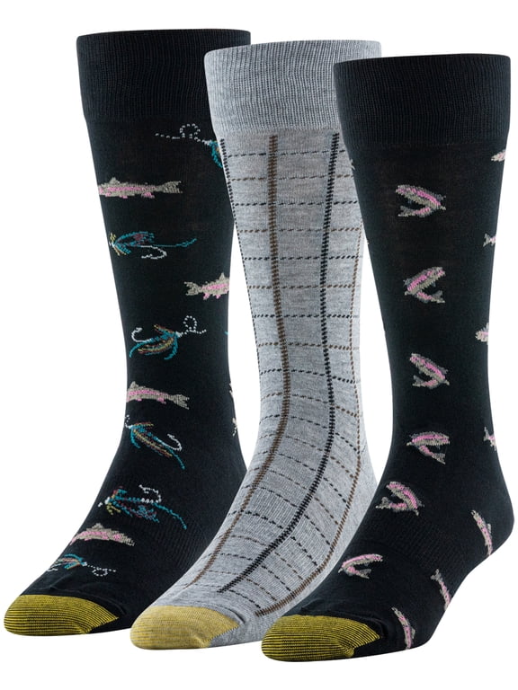 Edition Mens Conversational Crew Socks, 3-Pack