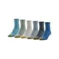 thumbnail image 1 of GOLDTOE Edition Mens Cushion Sole Quarter Socks, 6-Pack, 1 of 7