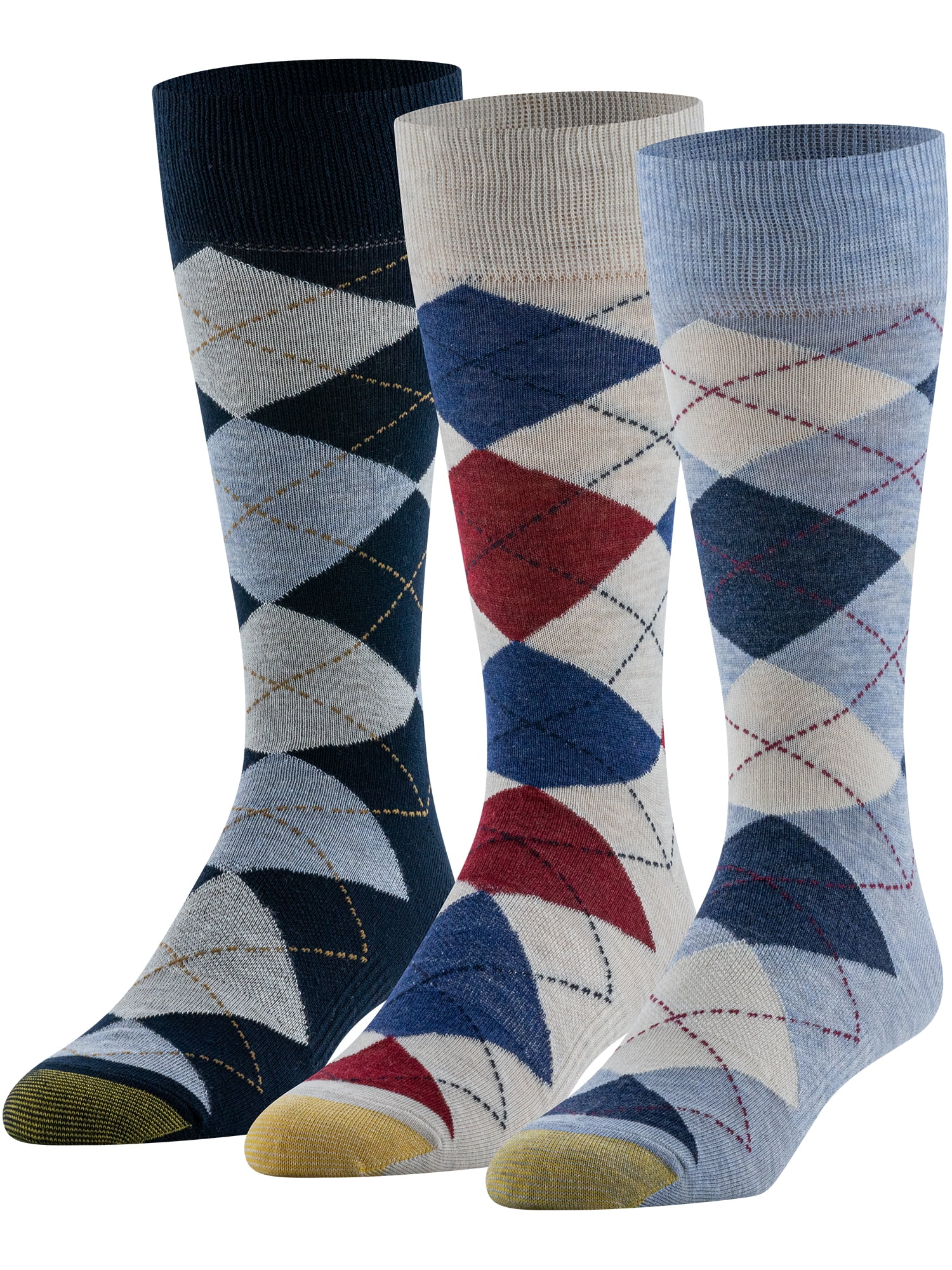 GOLDTOE Edition Mens Dress Argyle Crew Socks, 3-Pack - Walmart Business Supplies GOLDTOE Edition Mens Dress Argyle Crew Socks, 3-Pack - Walmart Business Supplies