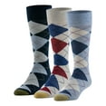 thumbnail image 1 of GOLDTOE Edition Mens Dress Argyle Crew Socks, 3-Pack, 1 of 4