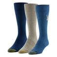 thumbnail image 1 of GOLDTOE Edition Mens Embroidered Classic Rib Crew Socks, 3-Pack, 1 of 5