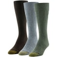 thumbnail image 1 of GOLDTOE Edition Mens Embroidered Classic Rib Crew Socks, 3-Pack, 1 of 5