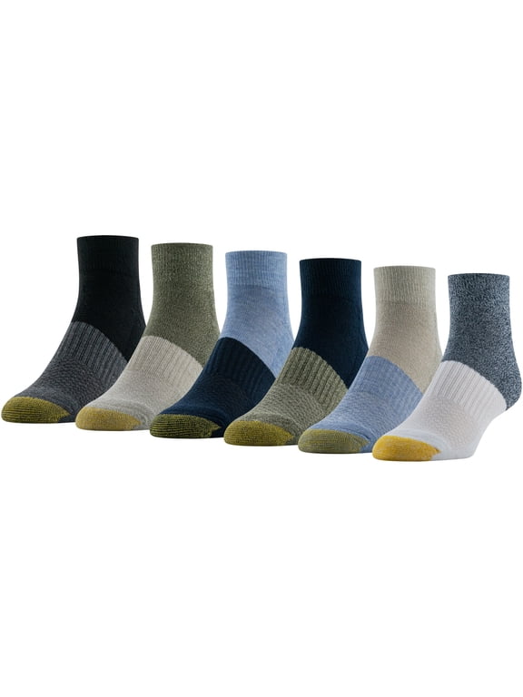 Edition Mens Cushion Ankle Socks, 6-Pack