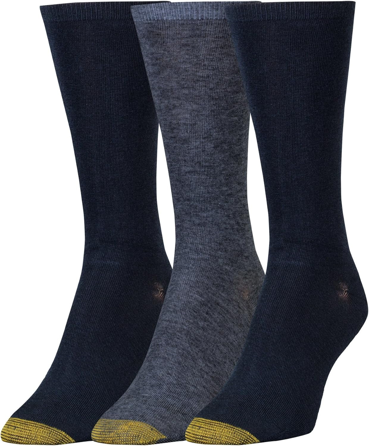 GOLDTOE Women's Ultra Soft Providence Turn Cuff Socks 3 Pack