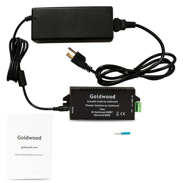 GOLDWOOD BT500 Bluetooth Speaker Power Amplifier for 2 Home Speakers