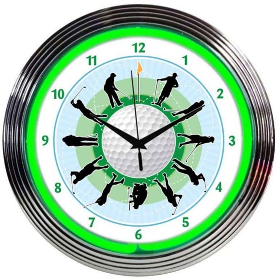 GOLF NEON CLOCK  8GOLFR