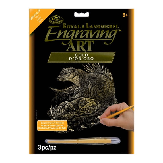 Royal & Langnickel Engraving Art™ 8" x 10" Gold Foil Projects