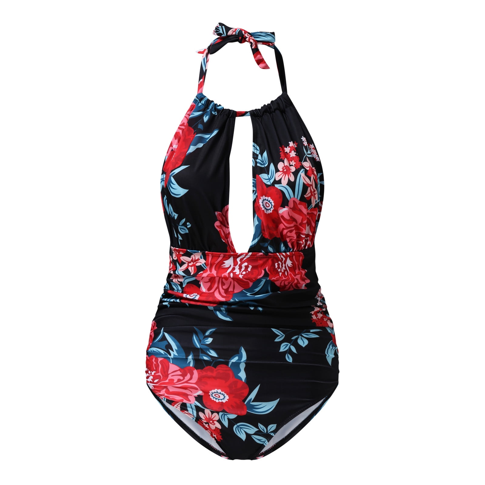 GOLIKEIT Swimwear for Women Bandage Halter One Piece Bikinis Swimwear