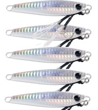 GOLURO - Slow Pitch Jig 60g - 5 Pack - High Reflective Finish