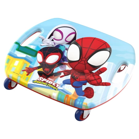 GOMO Spiderman Scoot Racer Unisex Ride-on Scoot Board for Kids 18 Months and up